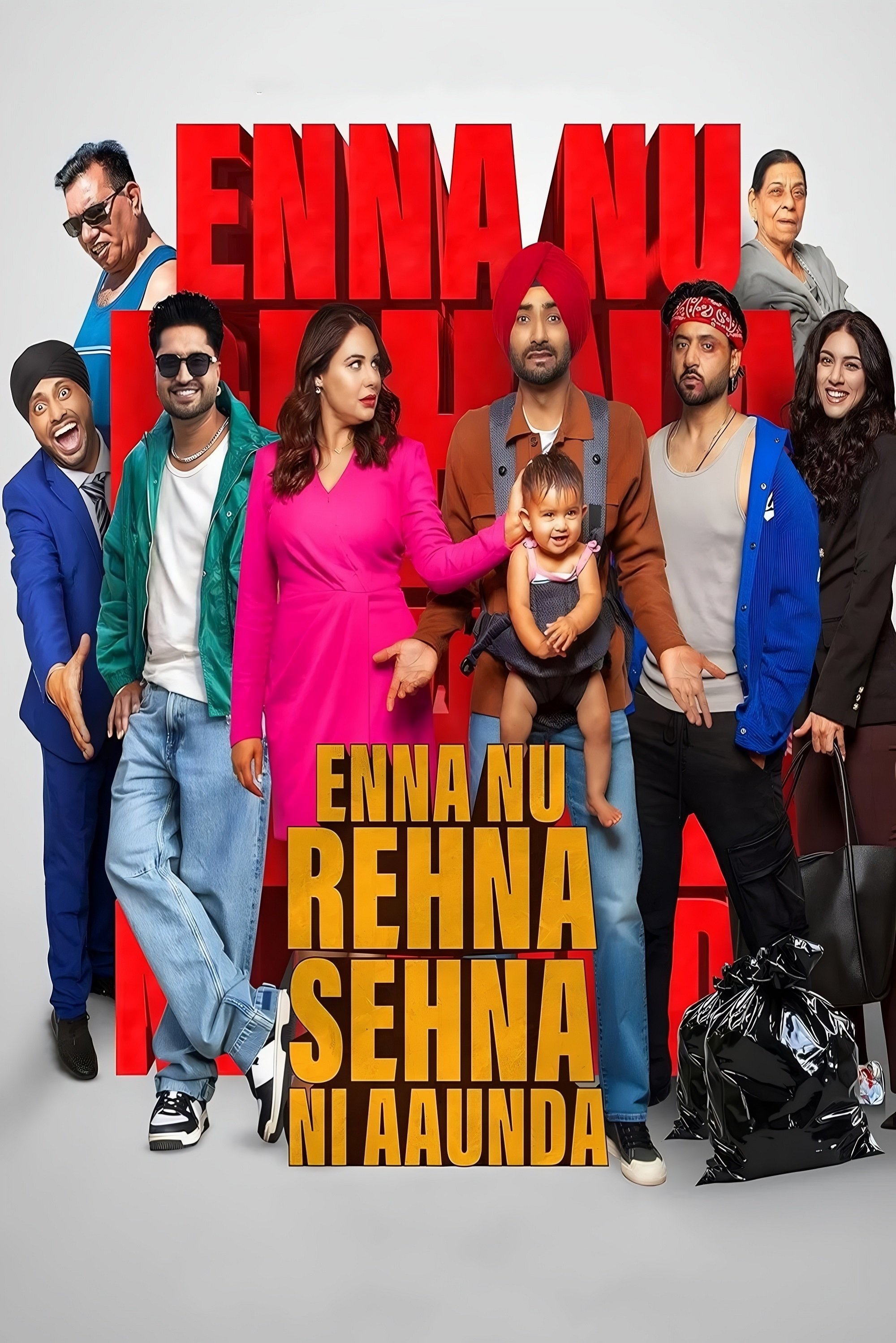 Enna Nu Rehna Sehna Ni Aaunda Hindi Dubbed Movie Poster (2025)